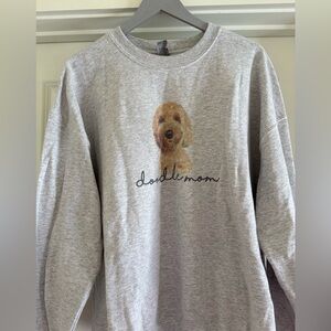 Gildan Light Gray Doodle Mom Sweatshirt